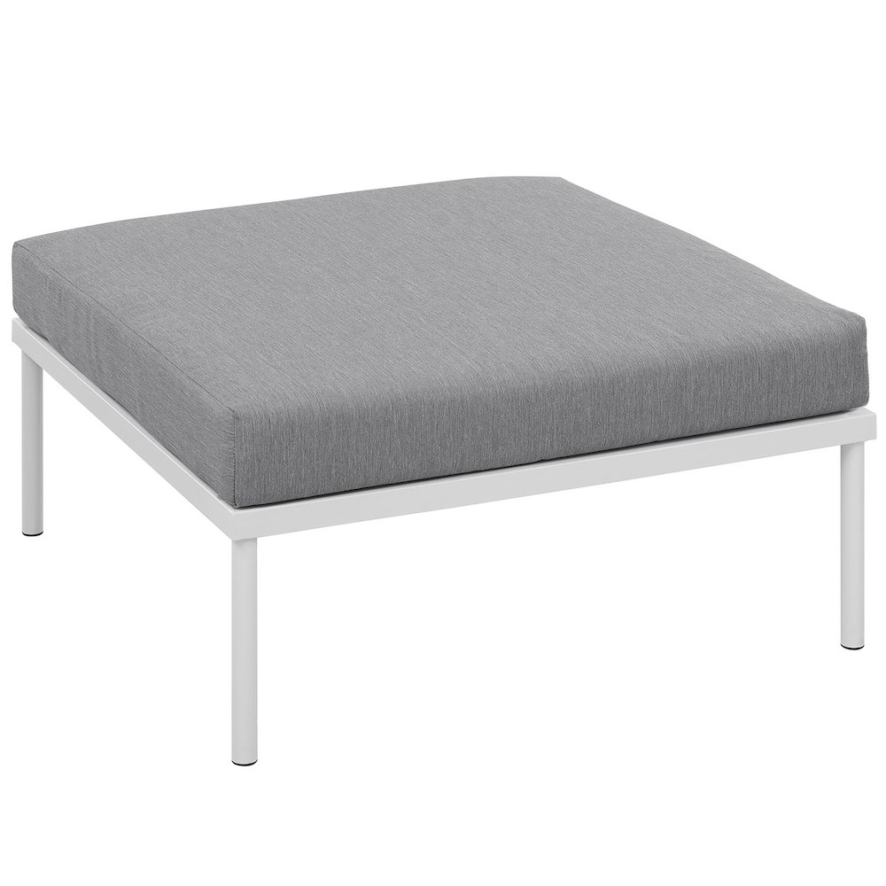 Harmony Outdoor Patio Aluminum Ottoman. Picture 2