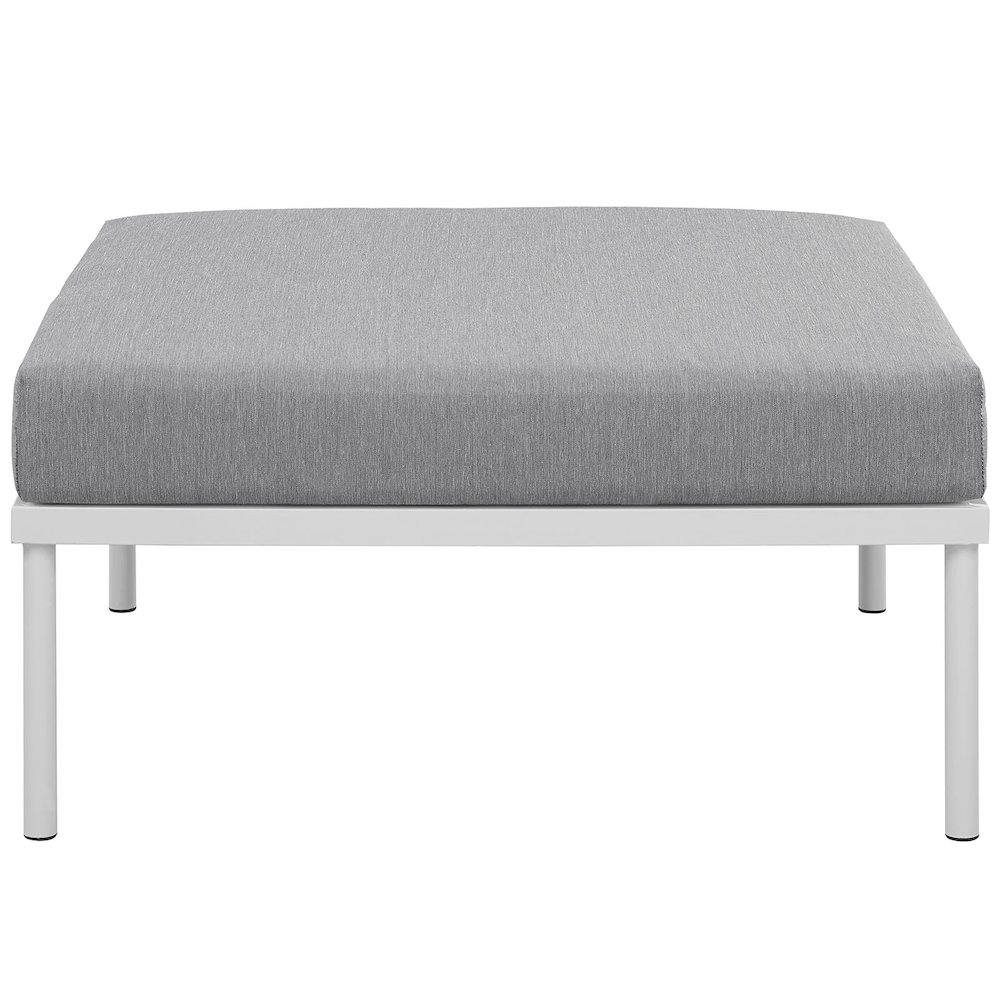 Harmony Outdoor Patio Aluminum Ottoman. Picture 3