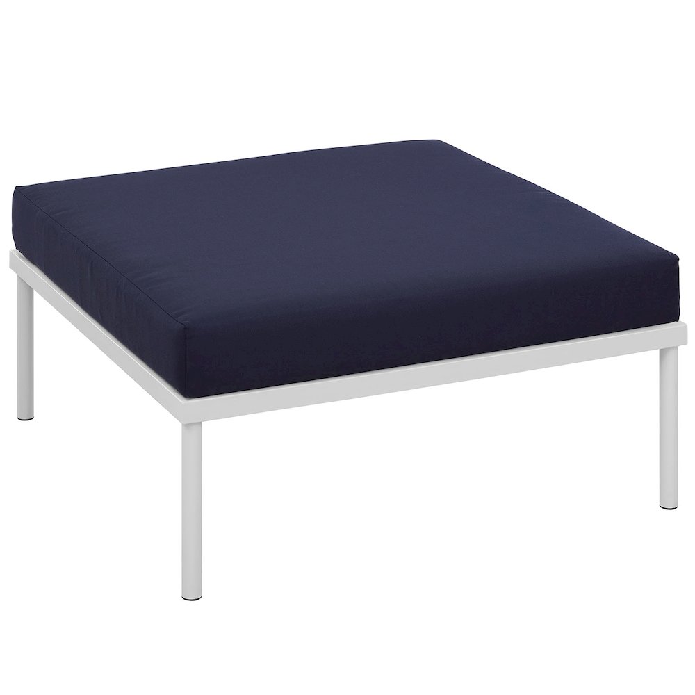 Harmony Outdoor Patio Aluminum Ottoman. Picture 2