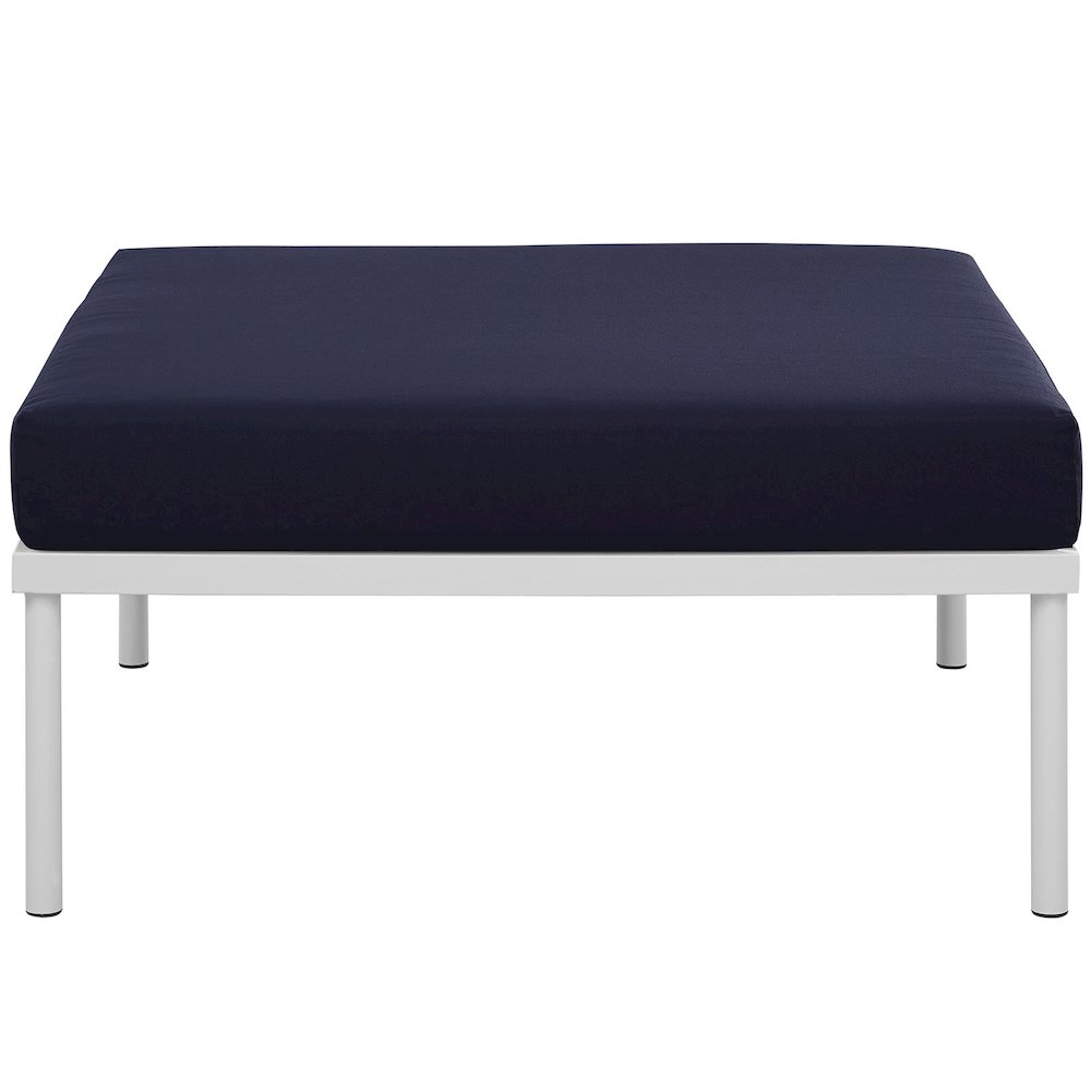 Harmony Outdoor Patio Aluminum Ottoman. Picture 3