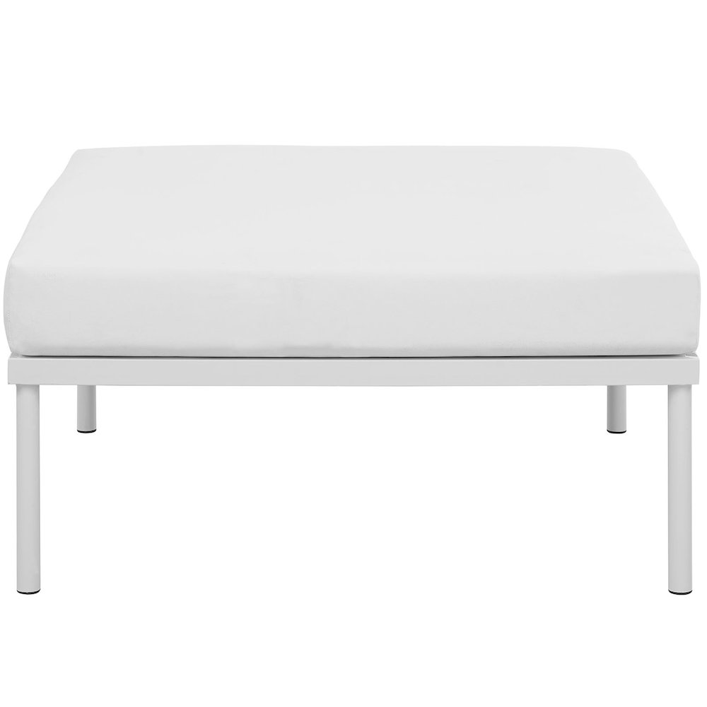 Harmony Outdoor Patio Aluminum Ottoman. Picture 3