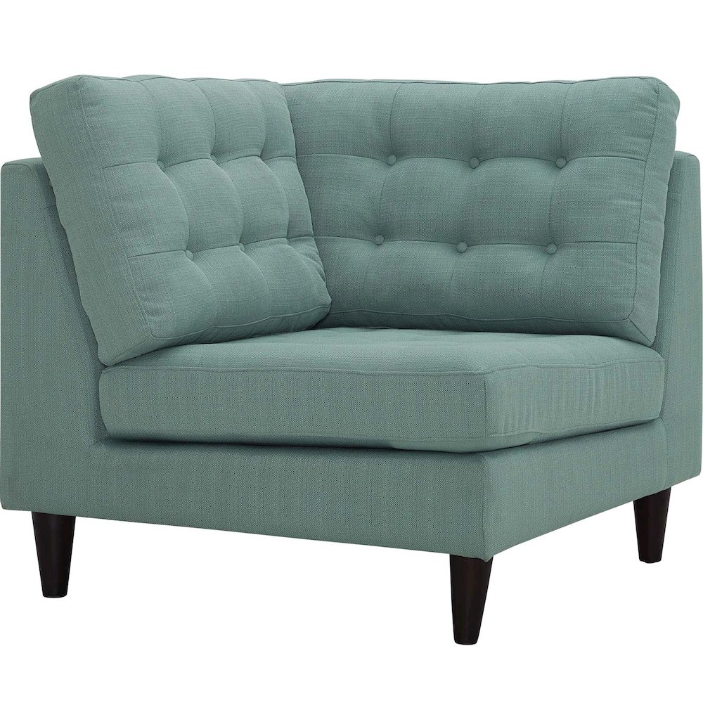 Empress Upholstered Fabric Corner Sofa. Picture 1