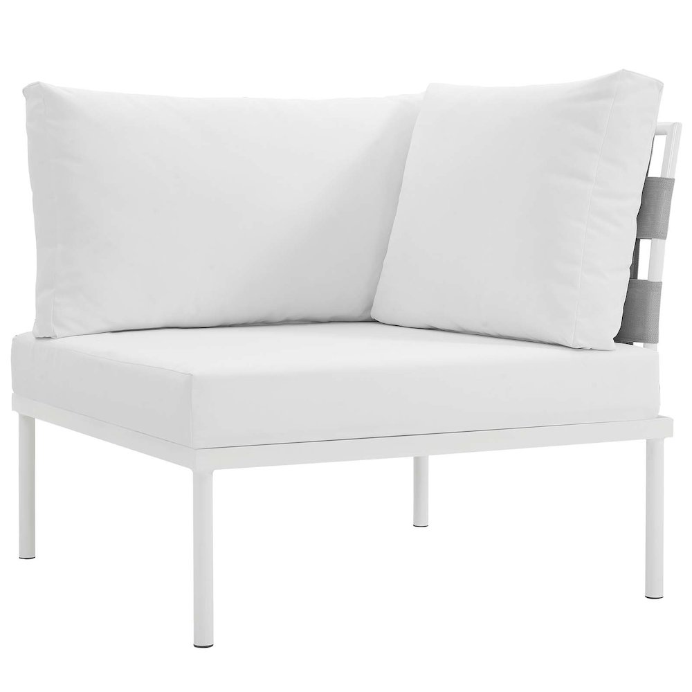 Harmony 10 Piece Outdoor Patio Aluminum Sectional Sofa Set. Picture 3