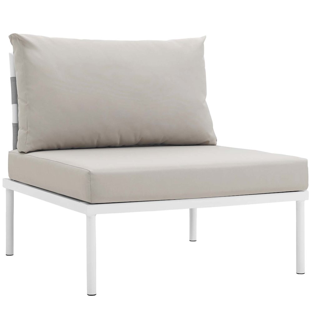 Harmony 7 Piece Outdoor Patio Aluminum Sectional Sofa Set. Picture 3