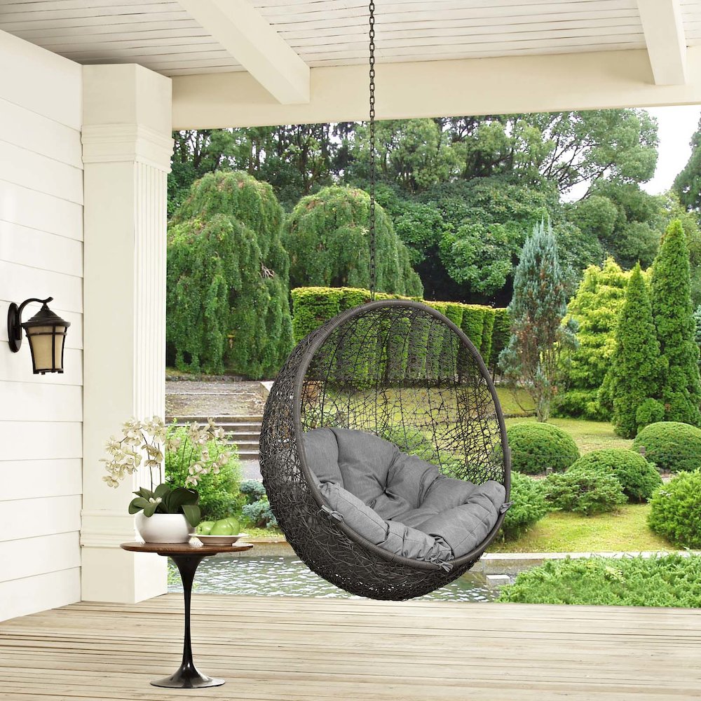 Hide Outdoor Patio Swing Chair Without Stand. Picture 3