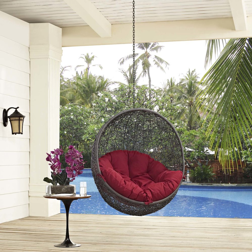 Hide Outdoor Patio Swing Chair Without Stand. Picture 3