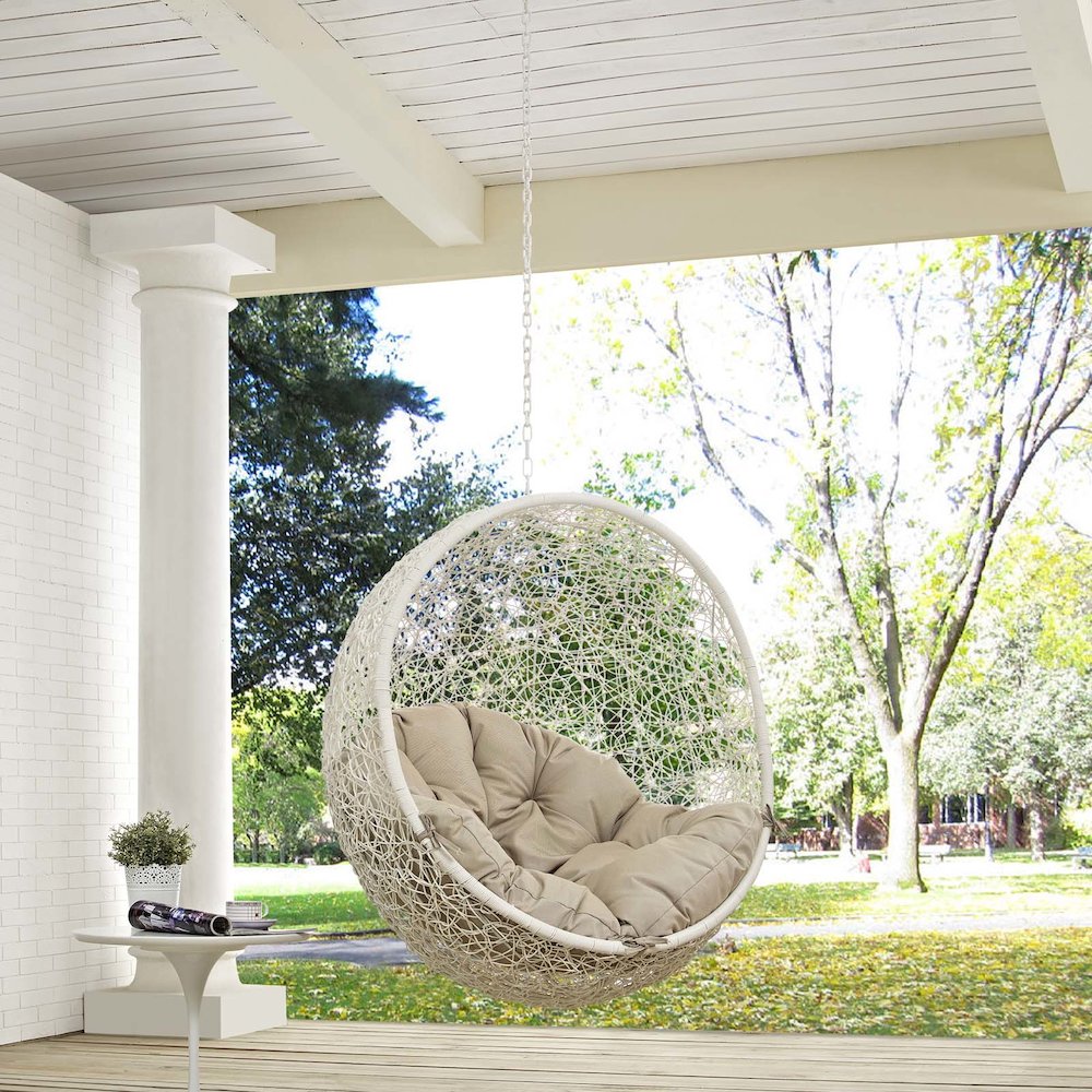 Hide Outdoor Patio Swing Chair Without Stand. Picture 3