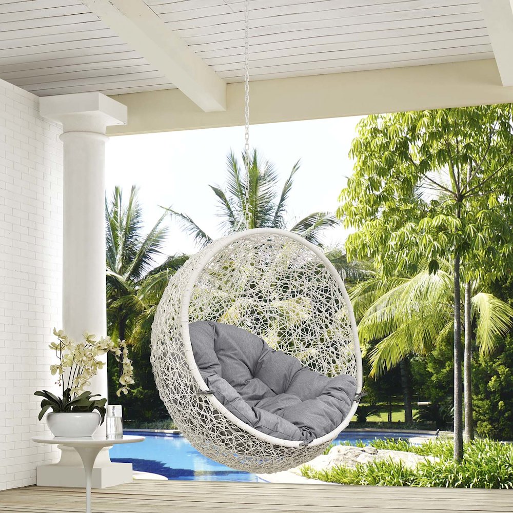 Hide Outdoor Patio Swing Chair Without Stand. Picture 3