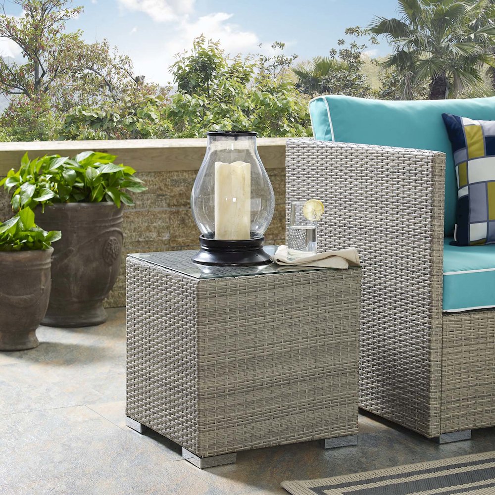 Repose Outdoor Patio Side Table. Picture 3
