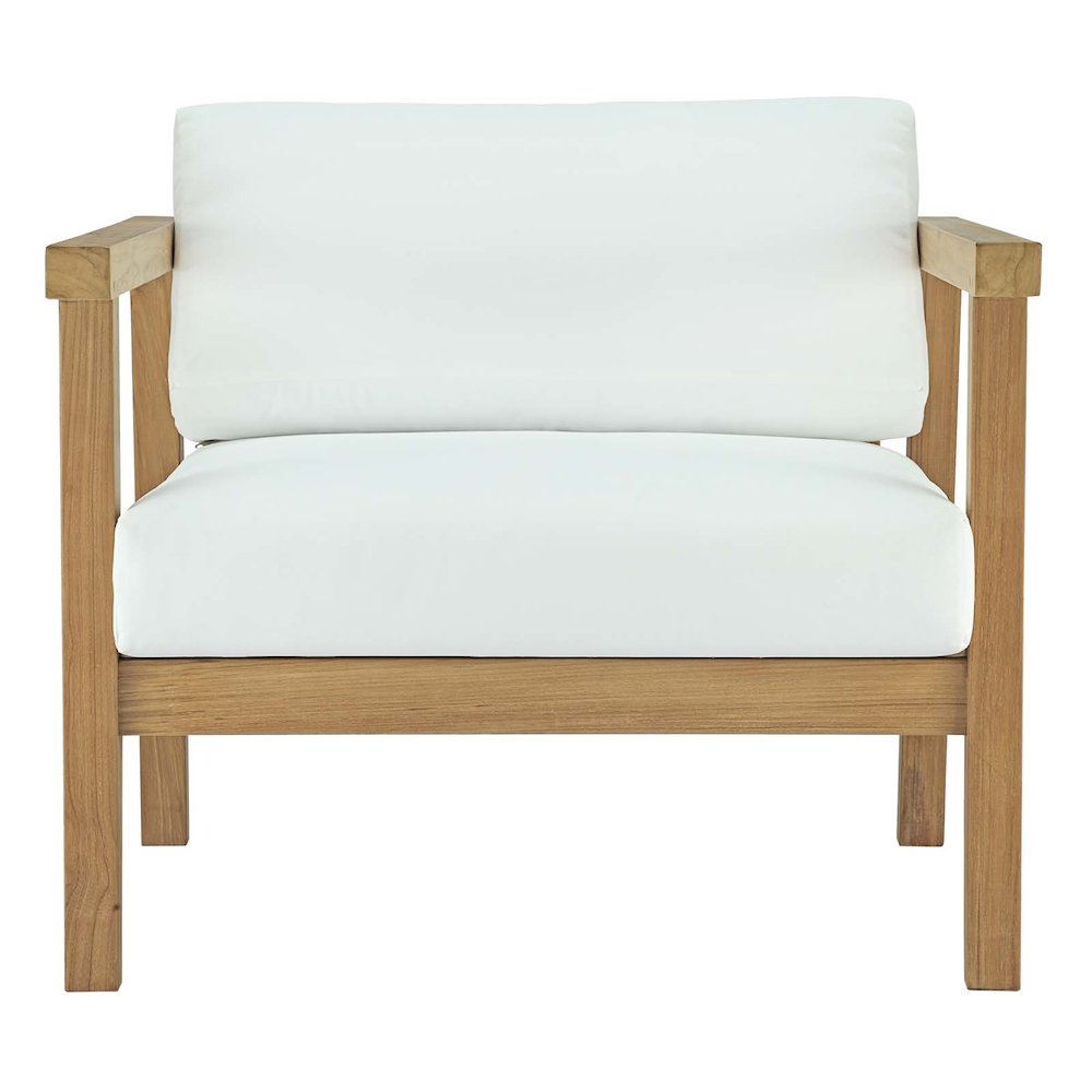 Bayport Outdoor Patio Teak Armchair. Picture 4