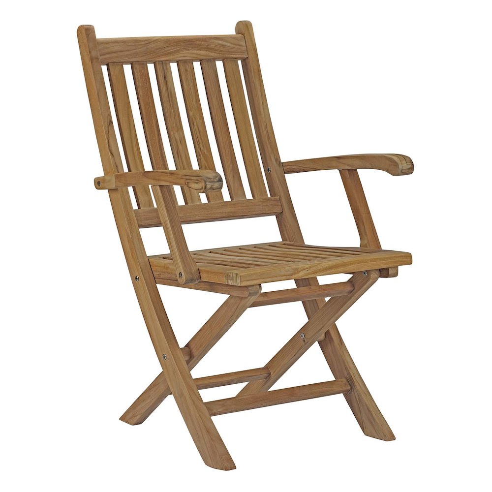 Marina Outdoor Patio Teak Folding Chair. Picture 1