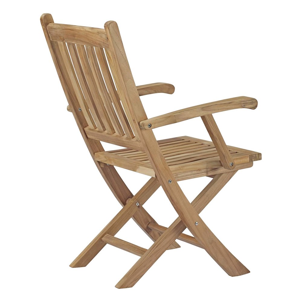 Marina Outdoor Patio Teak Folding Chair. Picture 3