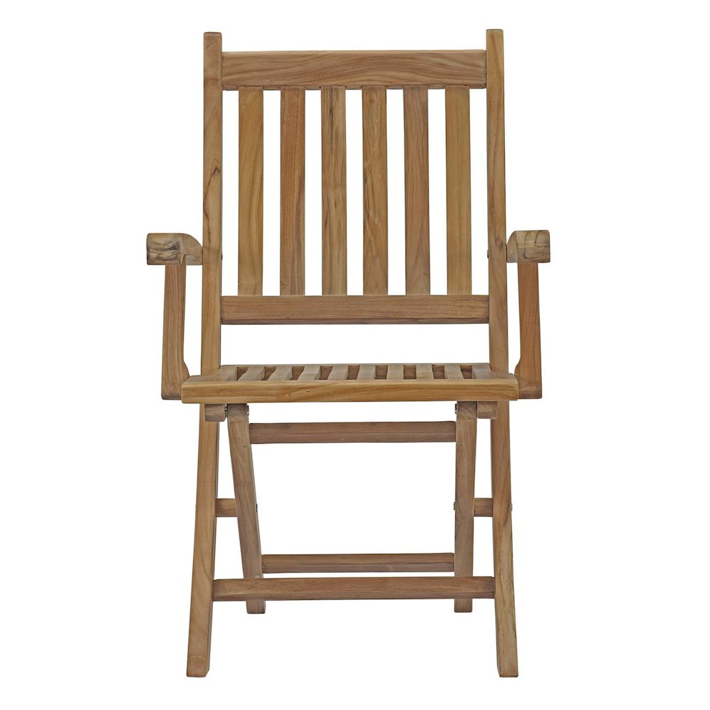 Marina Outdoor Patio Teak Folding Chair. Picture 4