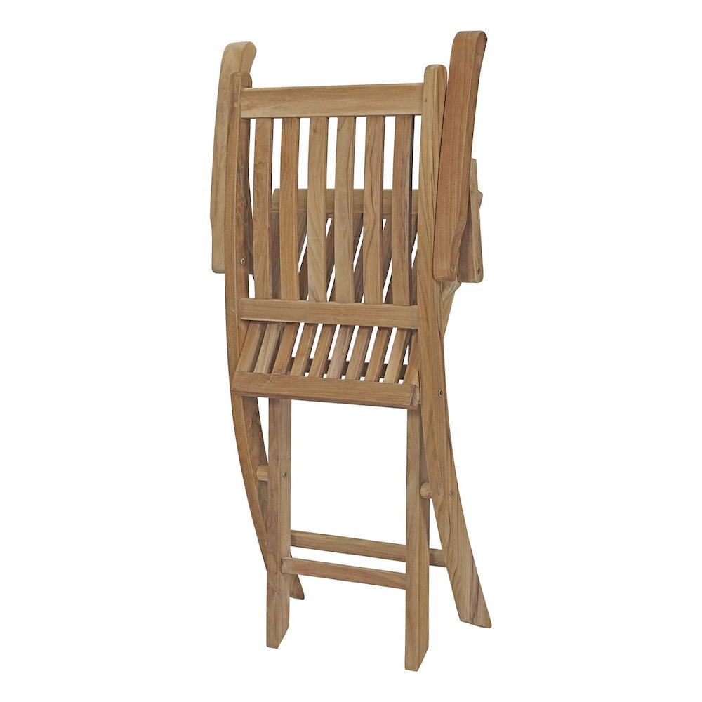 Marina Outdoor Patio Teak Folding Chair. Picture 5