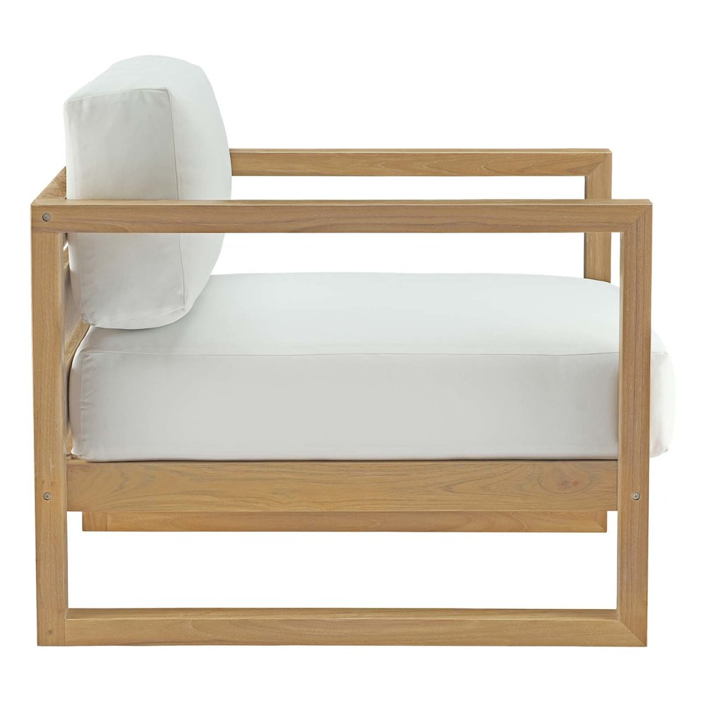 Upland Outdoor Patio Teak Armchair. Picture 2