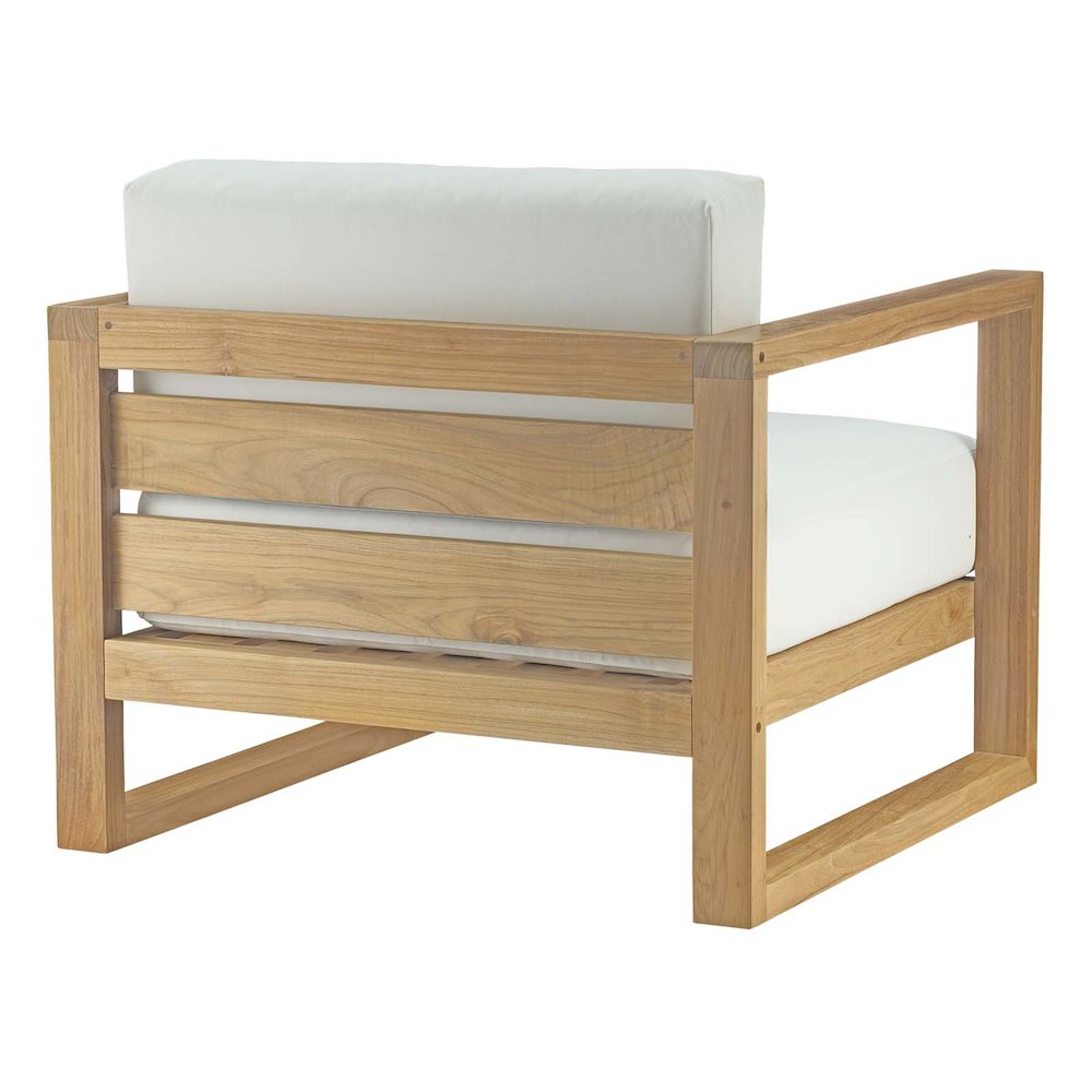 Upland Outdoor Patio Teak Armchair. Picture 3