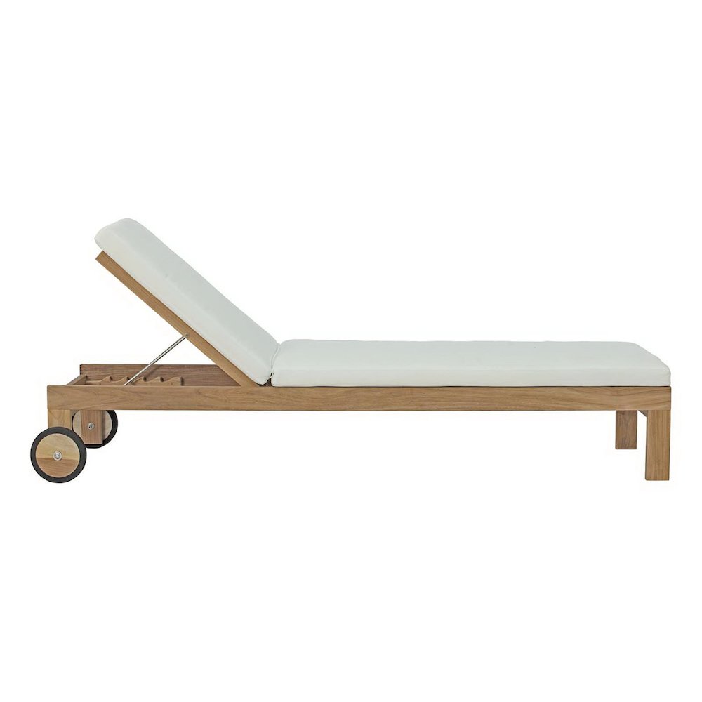 Upland Outdoor Patio Teak Chaise. Picture 2
