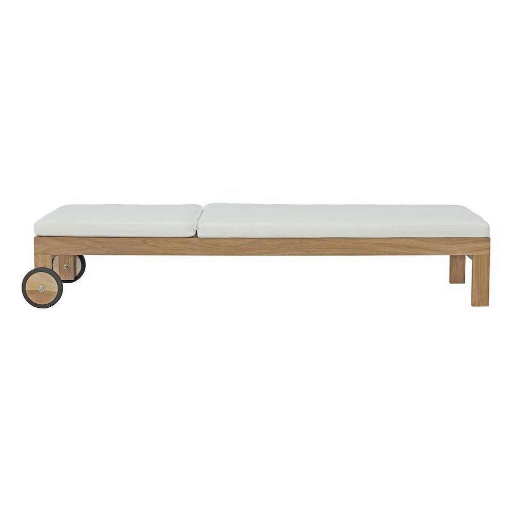 Upland Outdoor Patio Teak Chaise. Picture 3