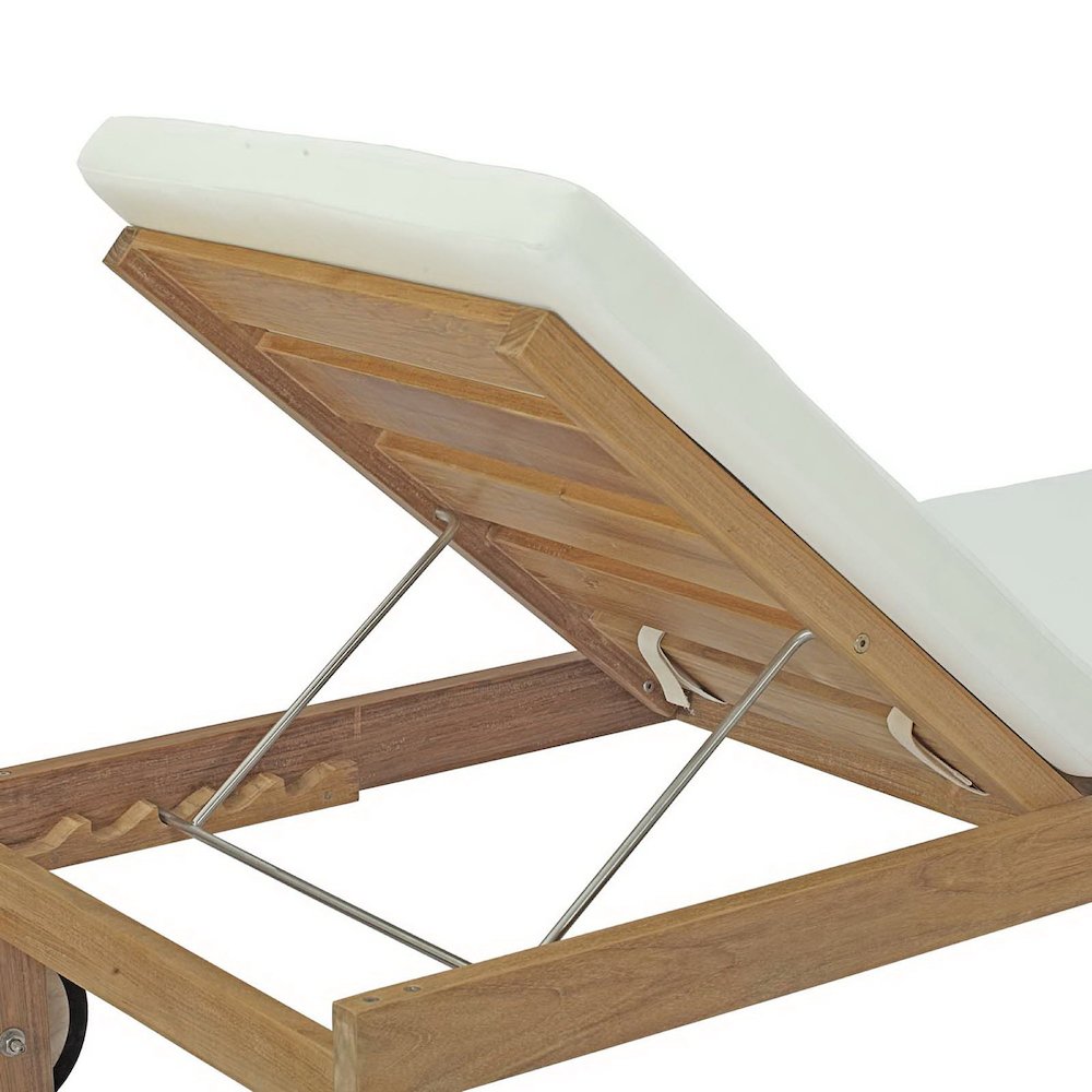 Upland Outdoor Patio Teak Chaise. Picture 4