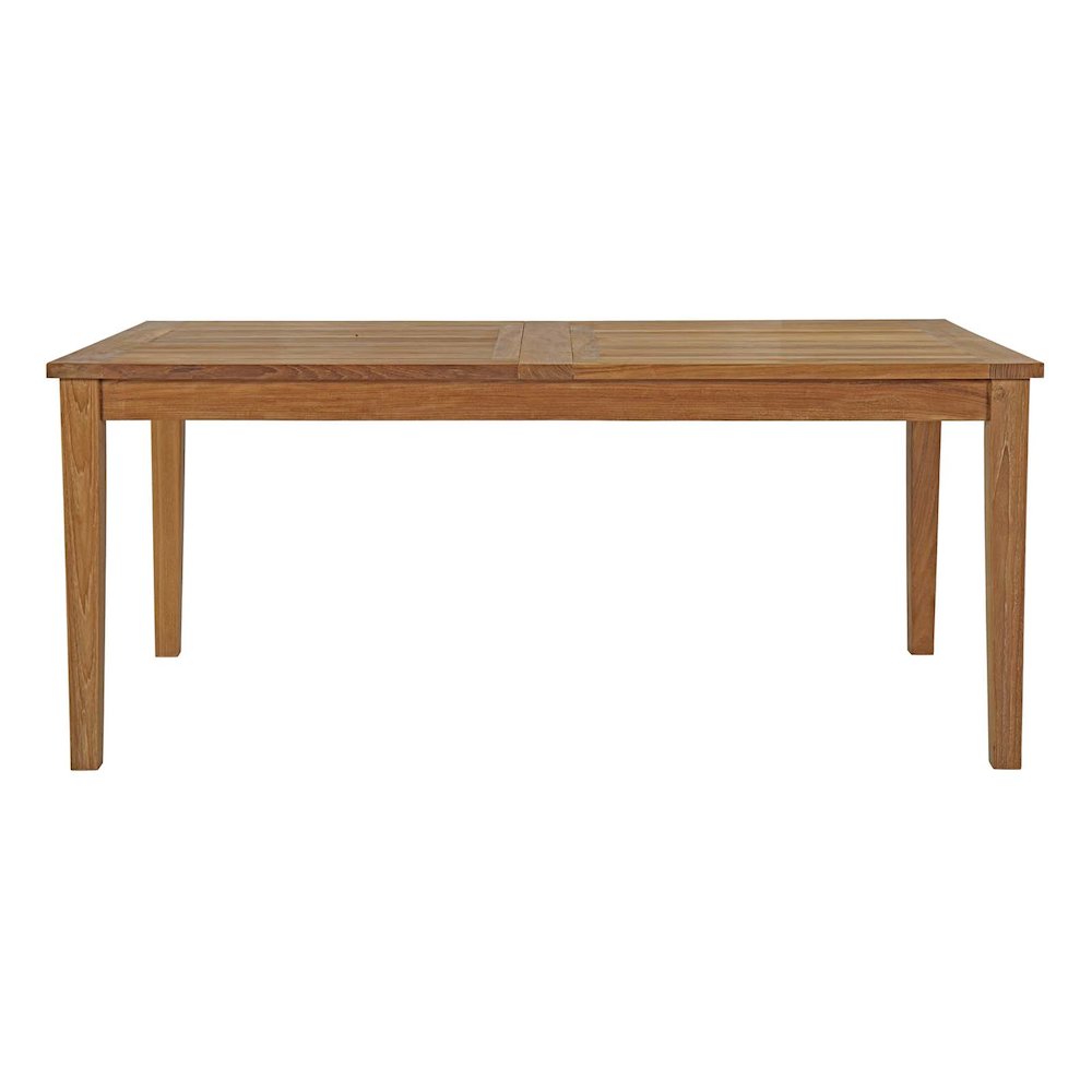 Marina Extendable Outdoor Patio Teak Dining Table. Picture 3
