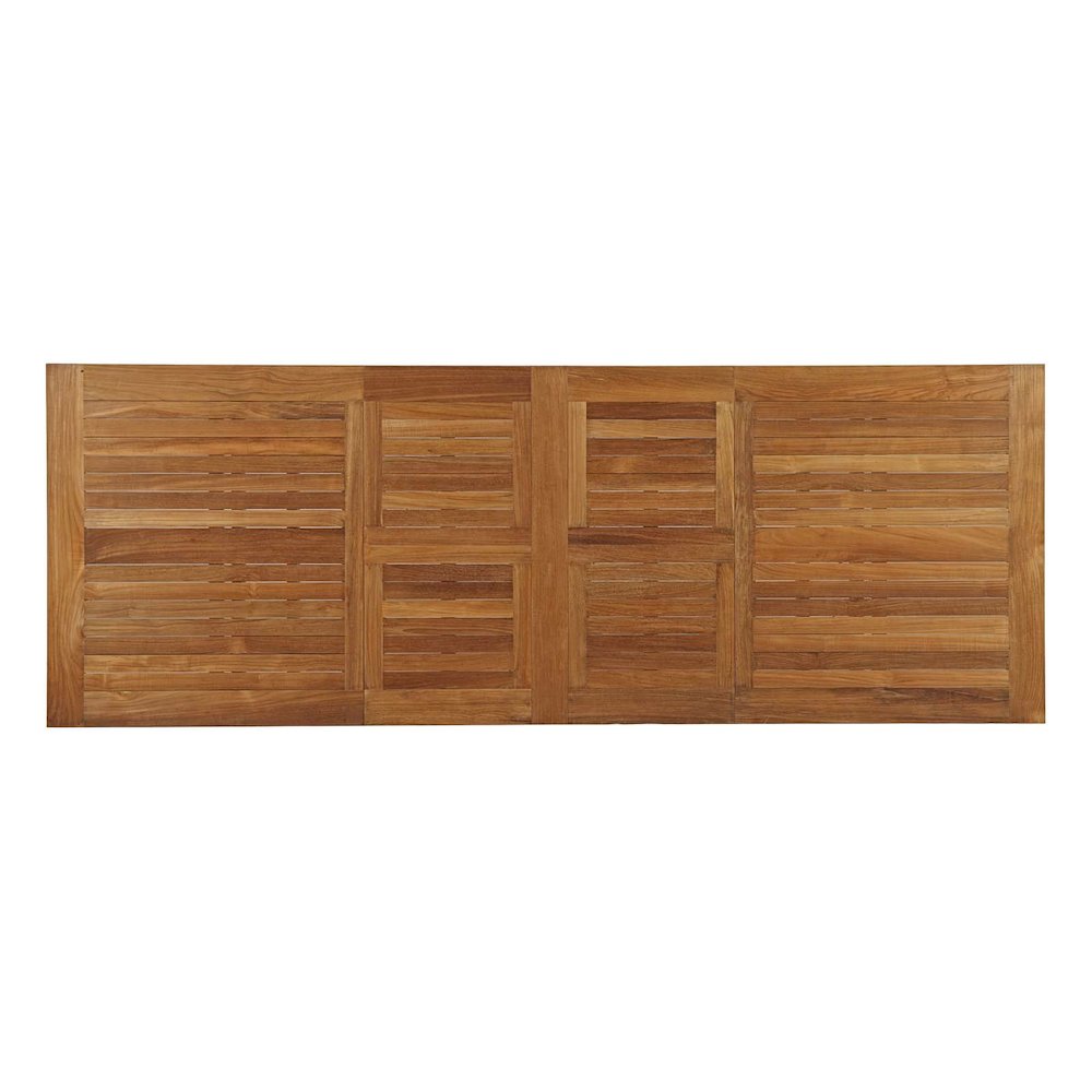 Marina Extendable Outdoor Patio Teak Dining Table. Picture 7