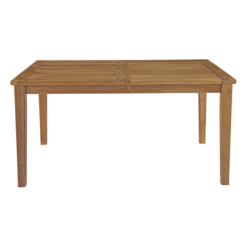 Marina 60" Outdoor Patio Teak Dining Table. Picture 2