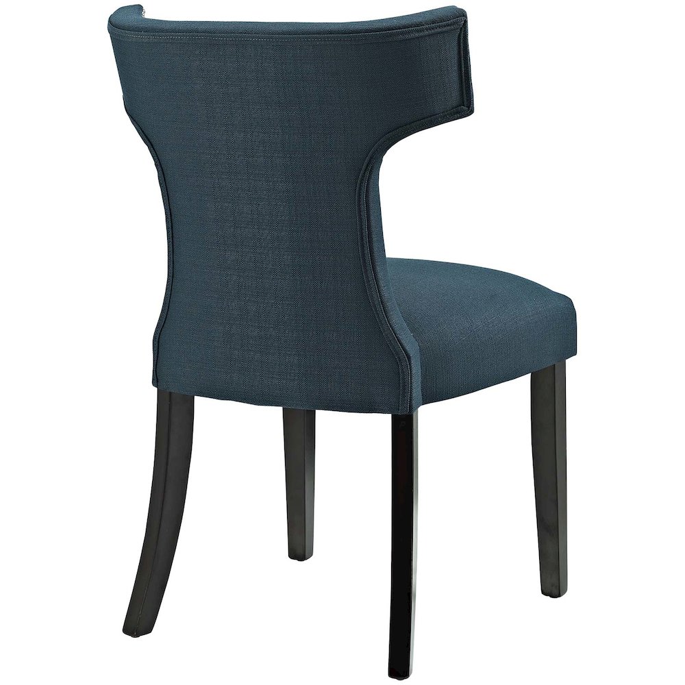 Curve Fabric Dining Side Chair Set of 2. Picture 4