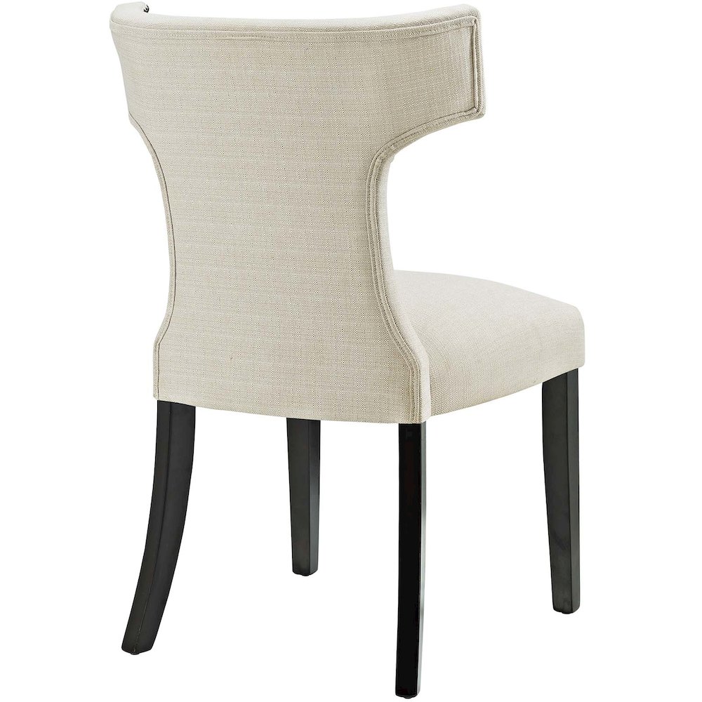 Curve Fabric Dining Side Chair Set of 2. Picture 4