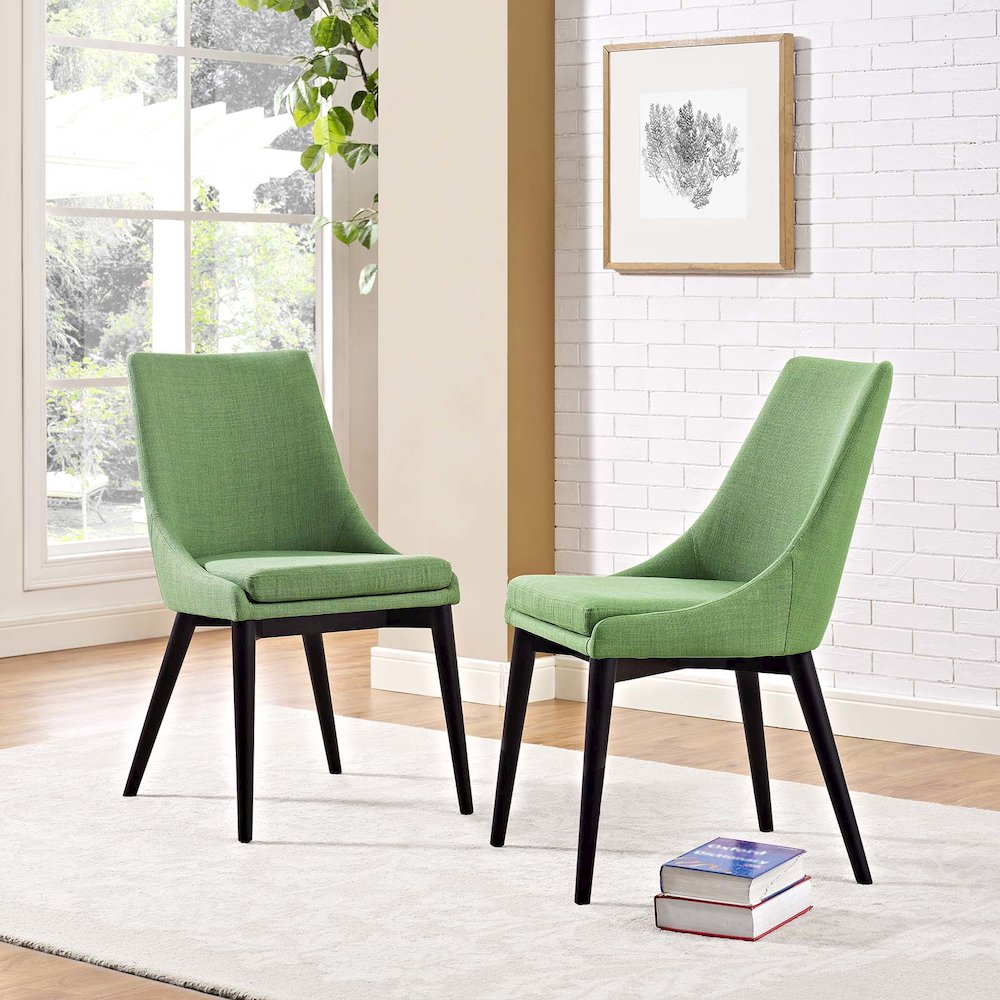 Viscount Fabric Dining Side Chair Set of 2. Picture 5