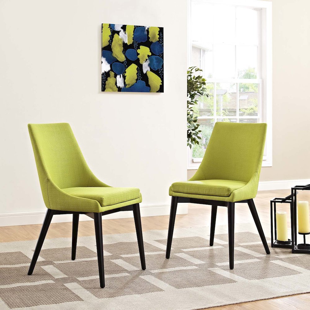 Viscount Fabric Dining Side Chair Set of 2. Picture 5