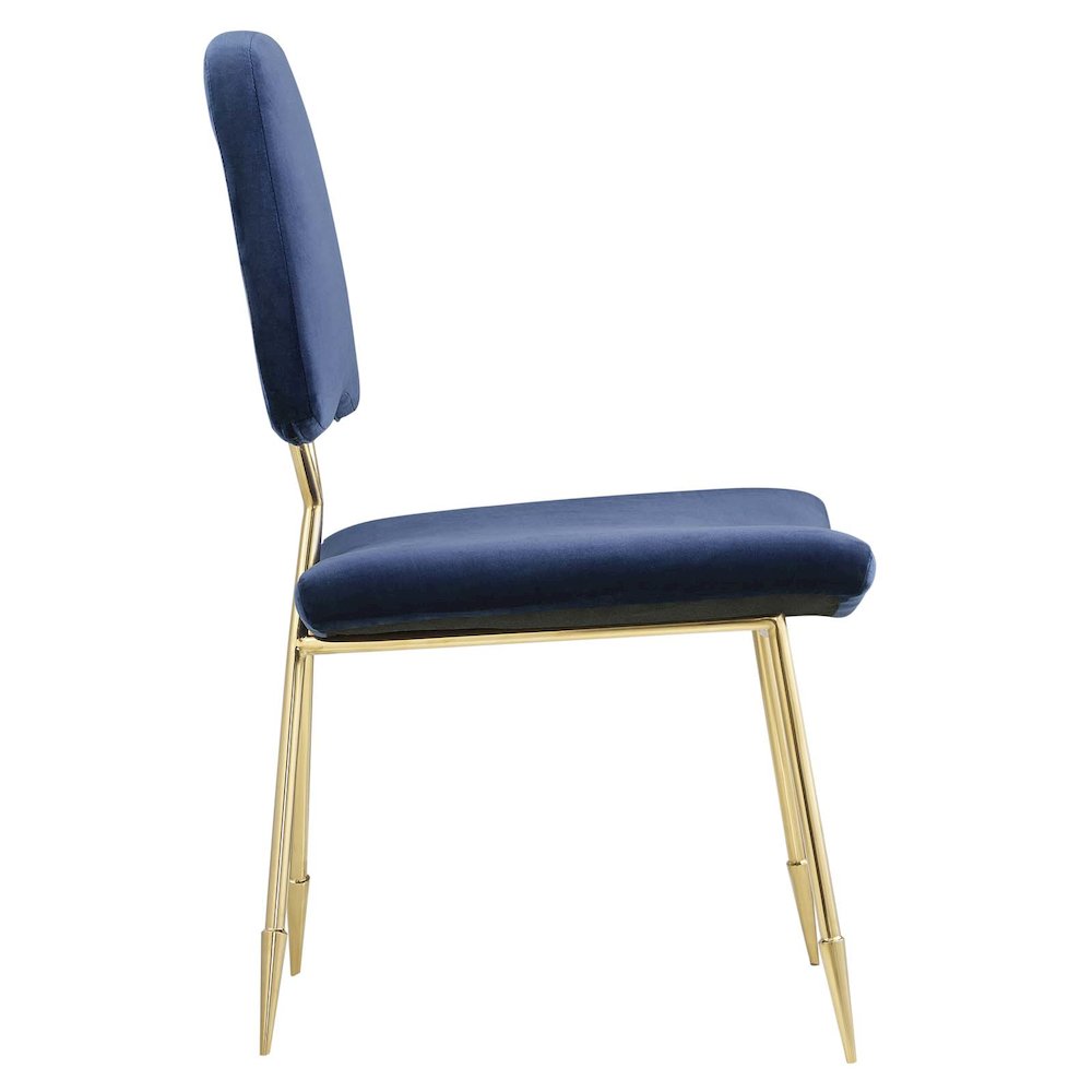 Ponder Performance Velvet Dining Side Chair. Picture 2