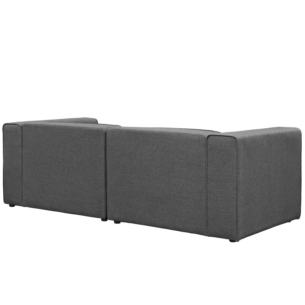 Mingle 2 Piece Upholstered Fabric Sectional Sofa Set. Picture 2
