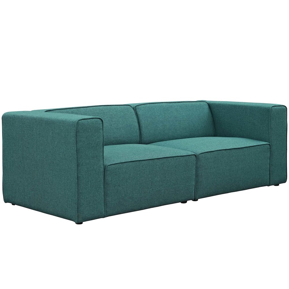 Mingle 2 Piece Upholstered Fabric Sectional Sofa Set. Picture 1