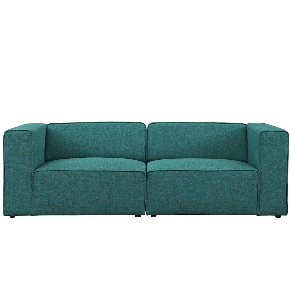 Mingle 2 Piece Upholstered Fabric Sectional Sofa Set. Picture 3