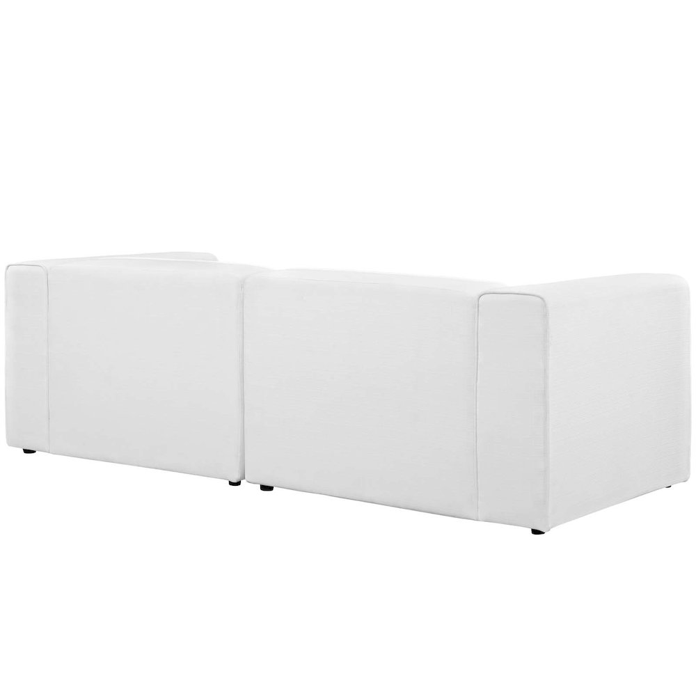 Mingle 2 Piece Upholstered Fabric Sectional Sofa Set. Picture 2