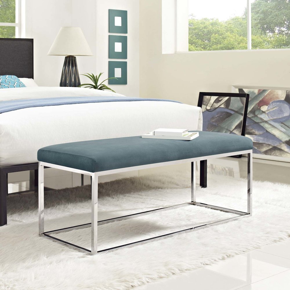 Anticipate Performance Velvet Bench. Picture 5