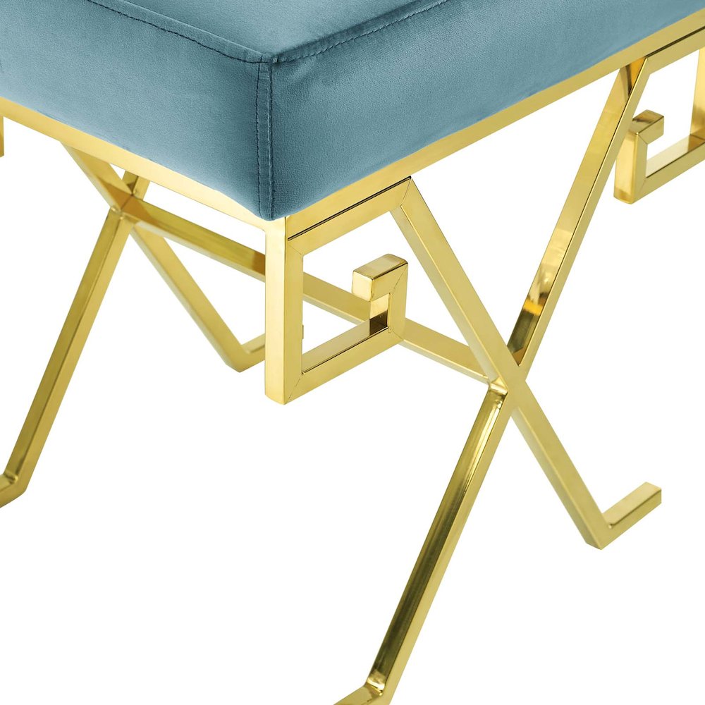 Twist Performance Velvet Bench. Picture 4