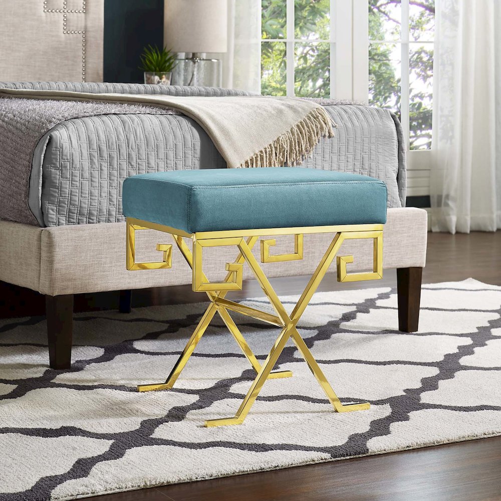 Twist Performance Velvet Bench. Picture 6
