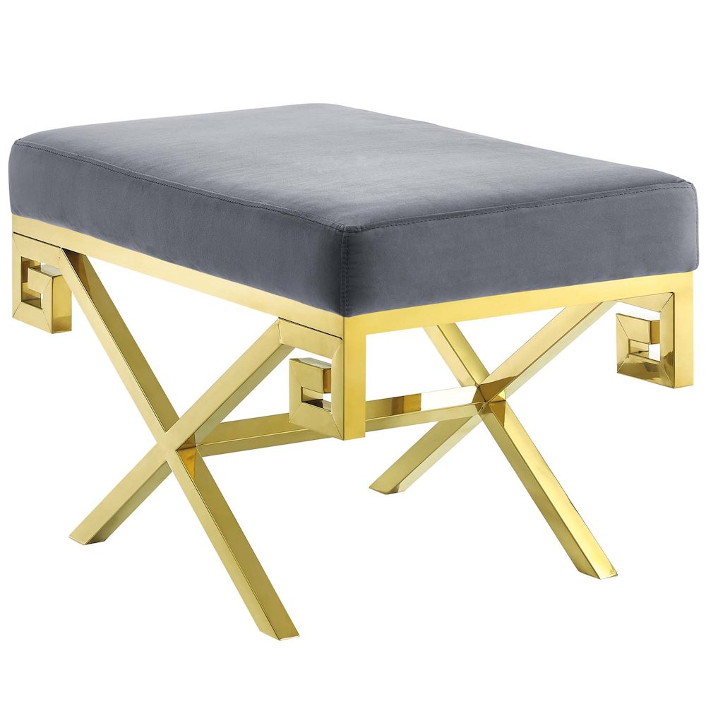 Rove Velvet Performance Velvet Bench. Picture 1
