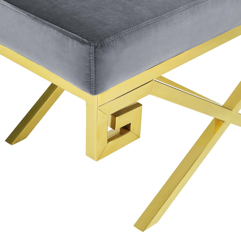 Rove Velvet Performance Velvet Bench. Picture 4