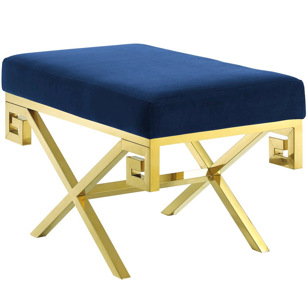 Rove Velvet Performance Velvet Bench. Picture 1