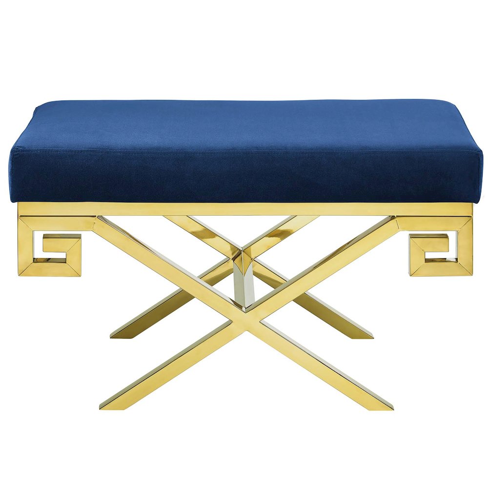 Rove Velvet Performance Velvet Bench. Picture 3
