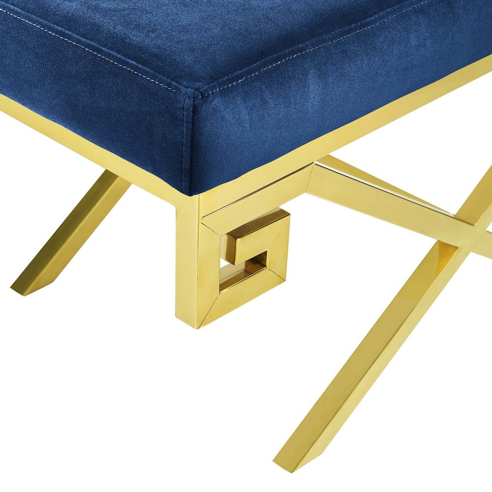 Rove Velvet Performance Velvet Bench. Picture 4