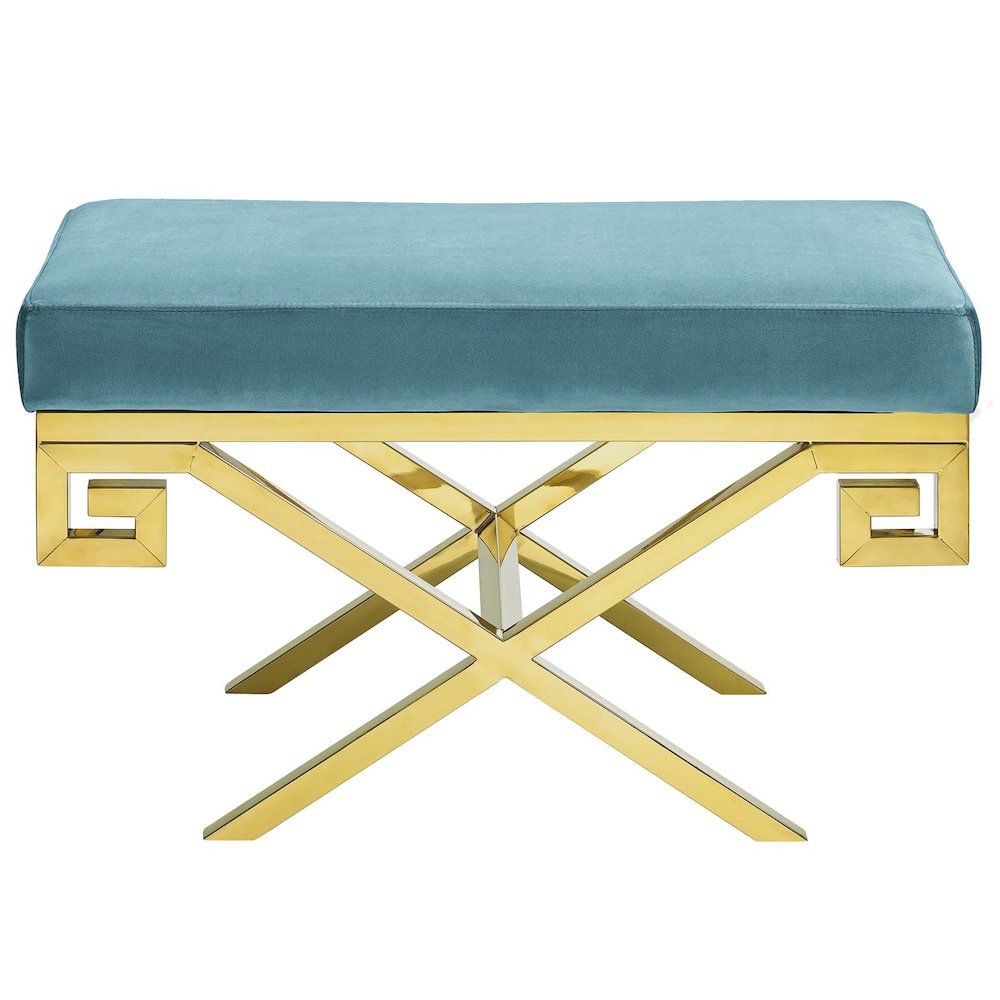 Rove Velvet Performance Velvet Bench. Picture 3