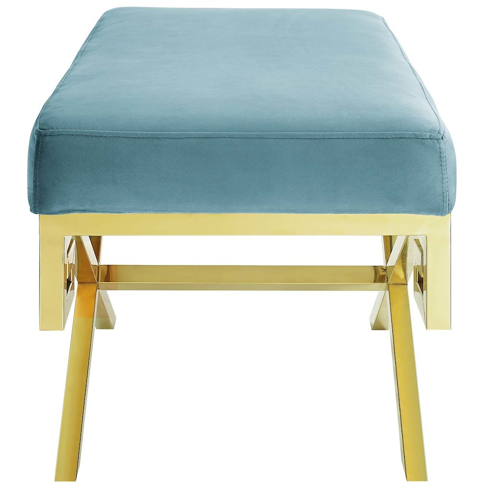 Rove Velvet Performance Velvet Bench. Picture 2
