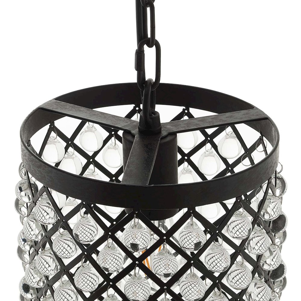 Reflect Glass and Metal Pendant Chandelier. Picture 3