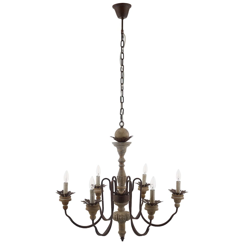 Bountiful Vintage French Pendant Ceiling Light Candelabra Chandelier. Picture 1