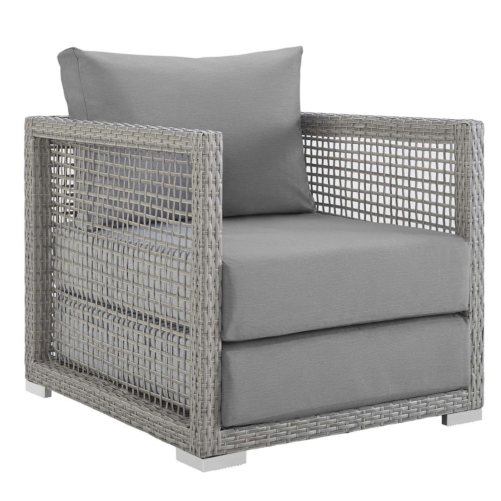 Aura Rattan Outdoor Patio Armchair. Picture 1