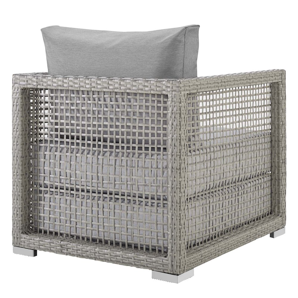 Aura Rattan Outdoor Patio Armchair. Picture 6