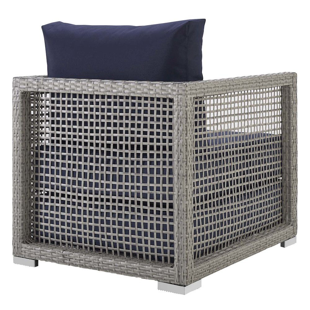 Aura Rattan Outdoor Patio Armchair. Picture 6